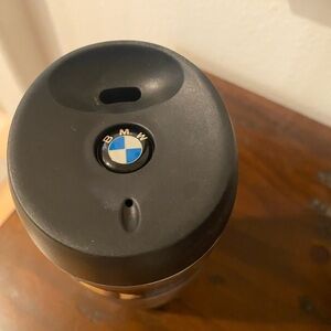 BMW Black and Silver Travel Mug